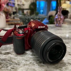 Nikon Red DSLR Camera
